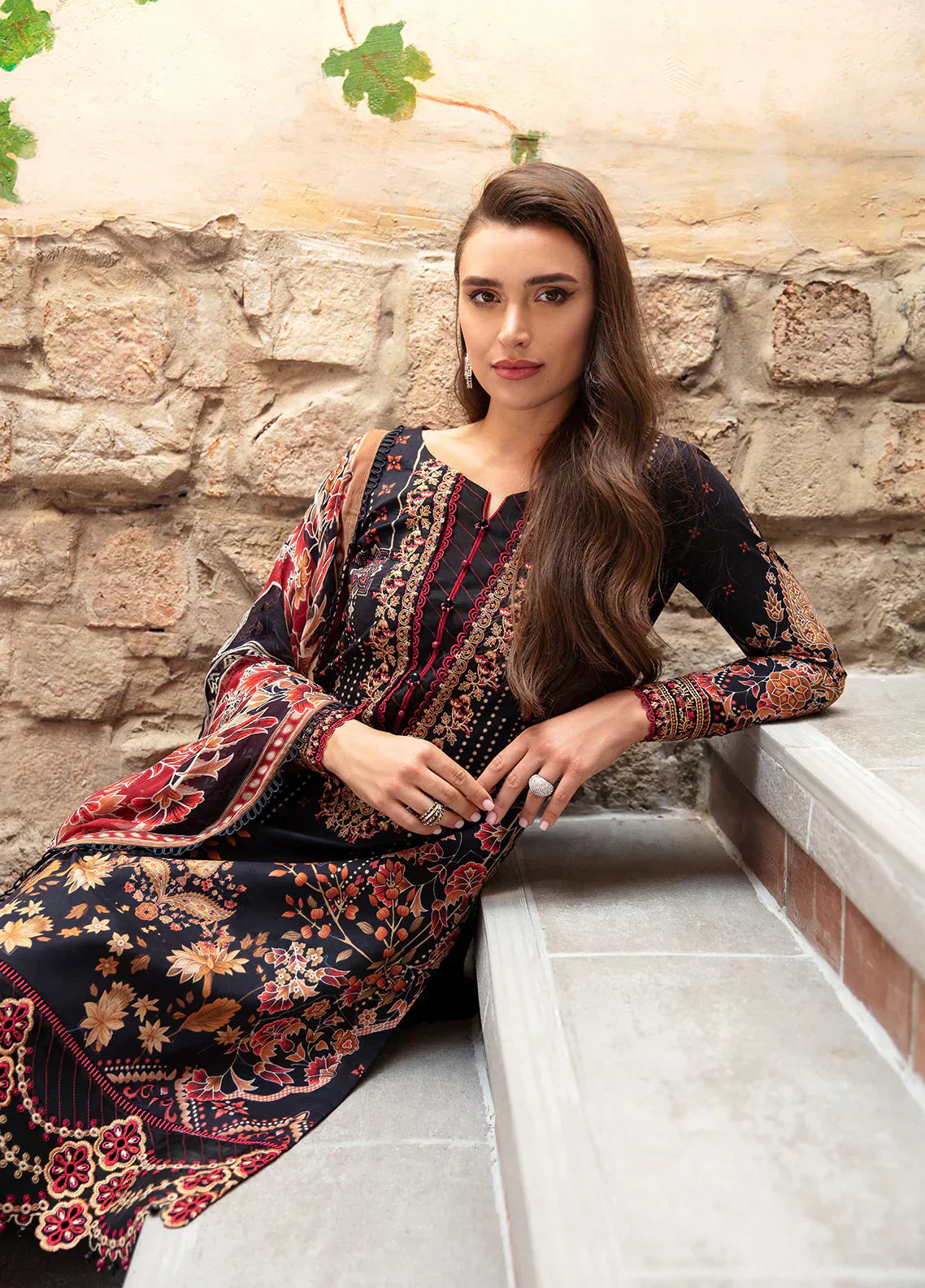 Gulaal | Springtime Ballet | LEYLA (GL-L-24V1-10) - Ladies Clothes - Maria Faisal