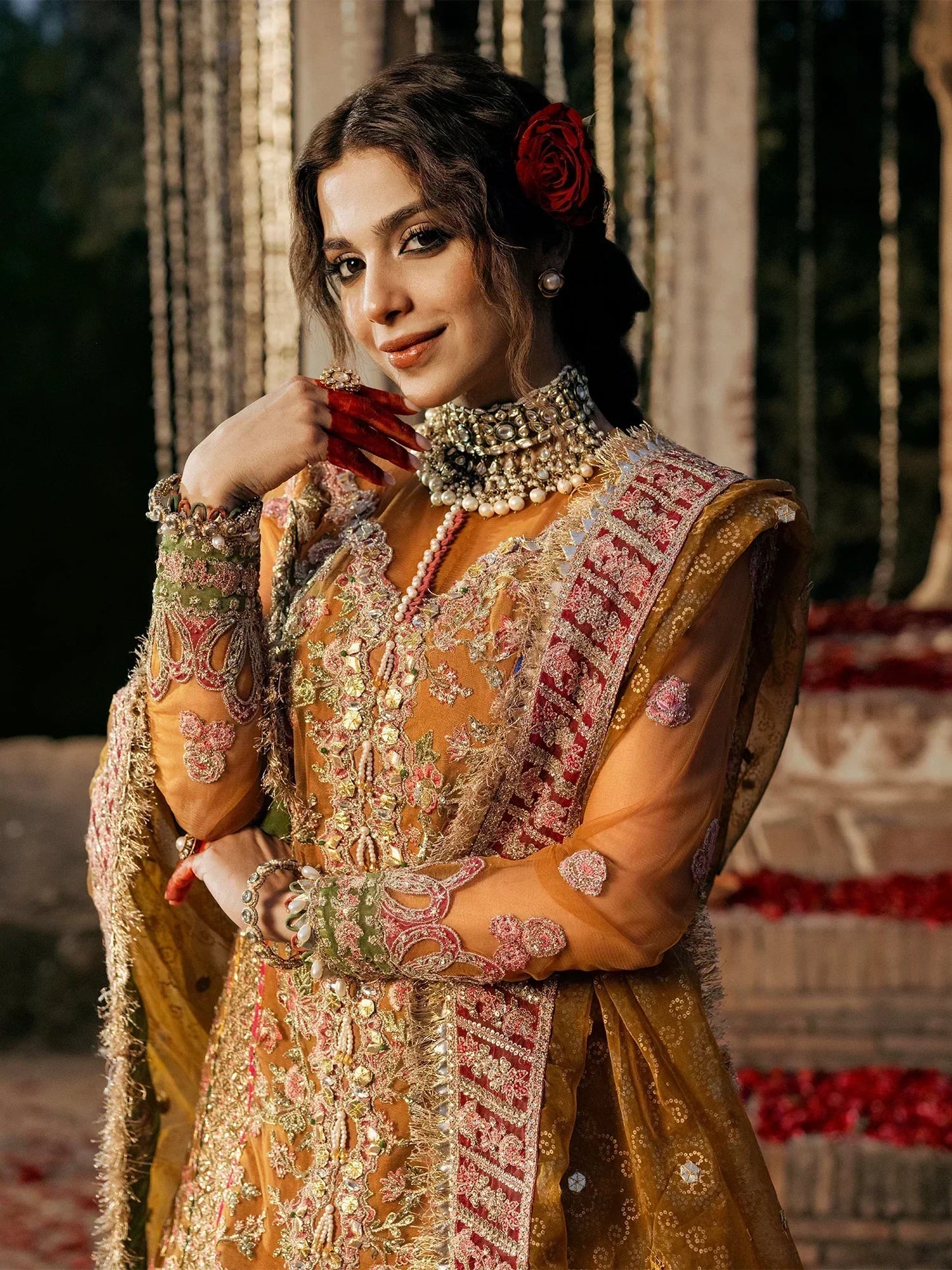Maryam Hussain | Gulaab Wedding Formals 24 | Sandli - Ladies Clothes - Maria Faisal