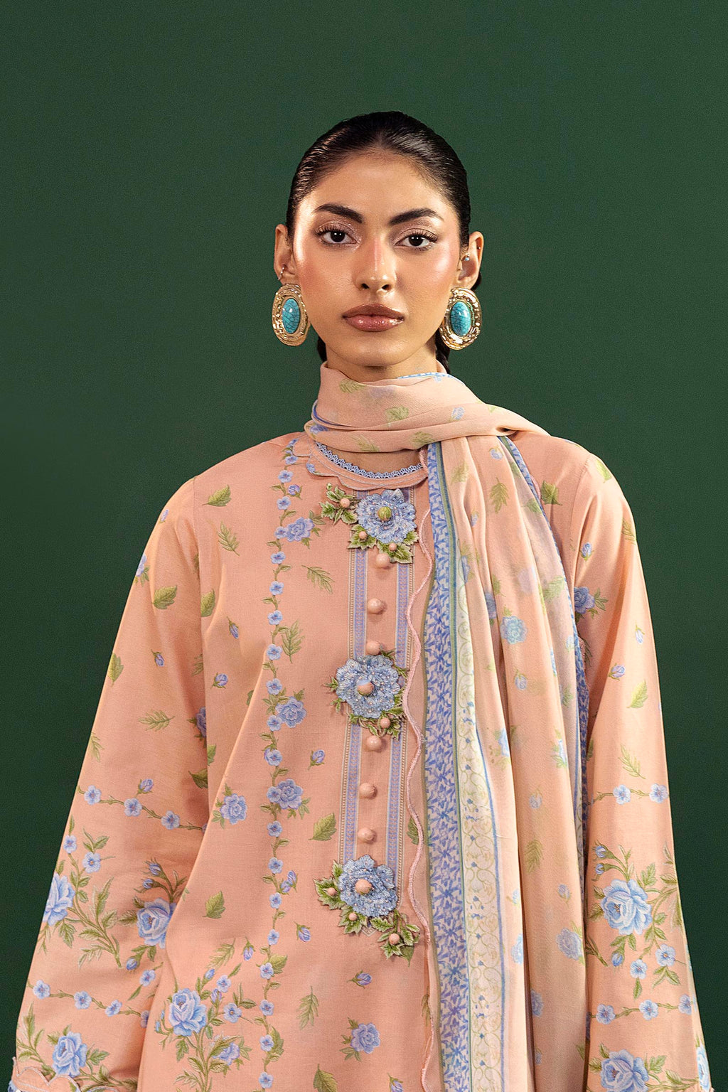 Sana Safinaz | Mahay Summer 26 |S-18 - Luxury Dress - available at Maria Faisal in UK and USA.