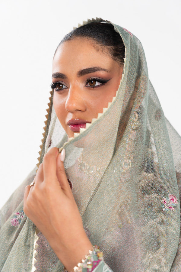 Al Karam | Luxe Formals | RTS | SHIRT, LINING, TROUSER & DUPATTA H - Ladies Clothes - Maria Faisal