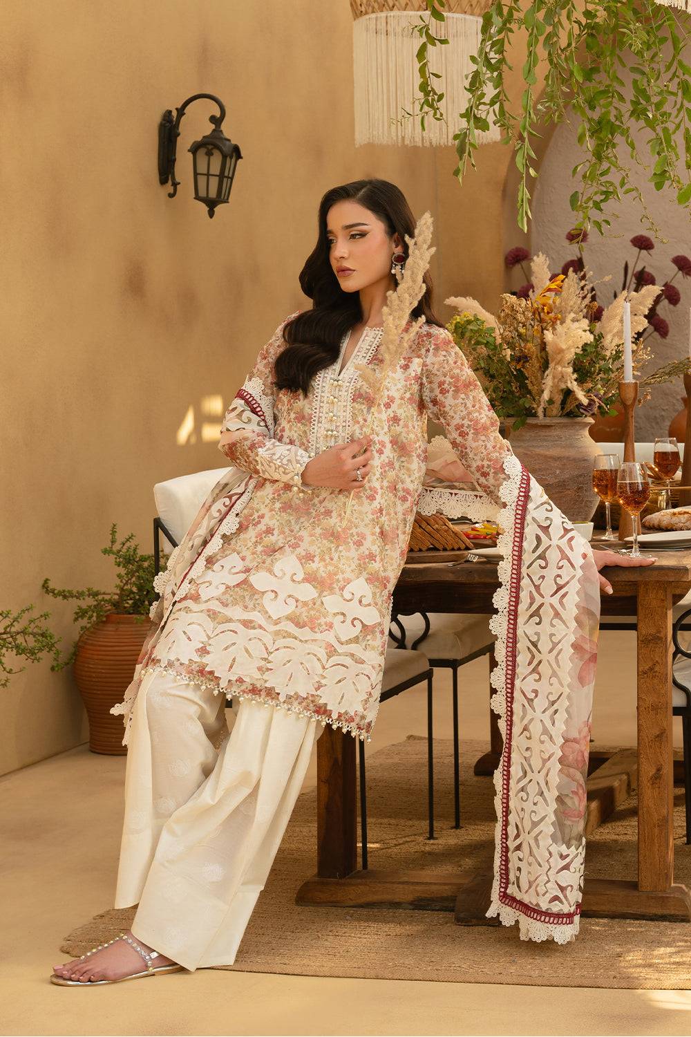 Saira Rizwan | Luxury Lawn 25 | MAYA-SRL25-06 by Maria Faisal - Registered Vendor of : Saira Rizwan - type : Ladies Clothes - 100% original wedding dresses
