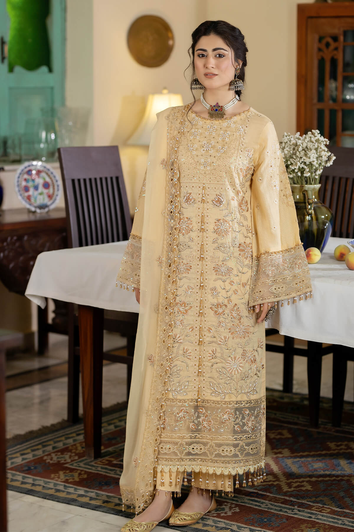 Raeesa Premium | Kimora Lawn Collection | Kimora | HL-13 Zainab - Ladies Clothes - Maria Faisal