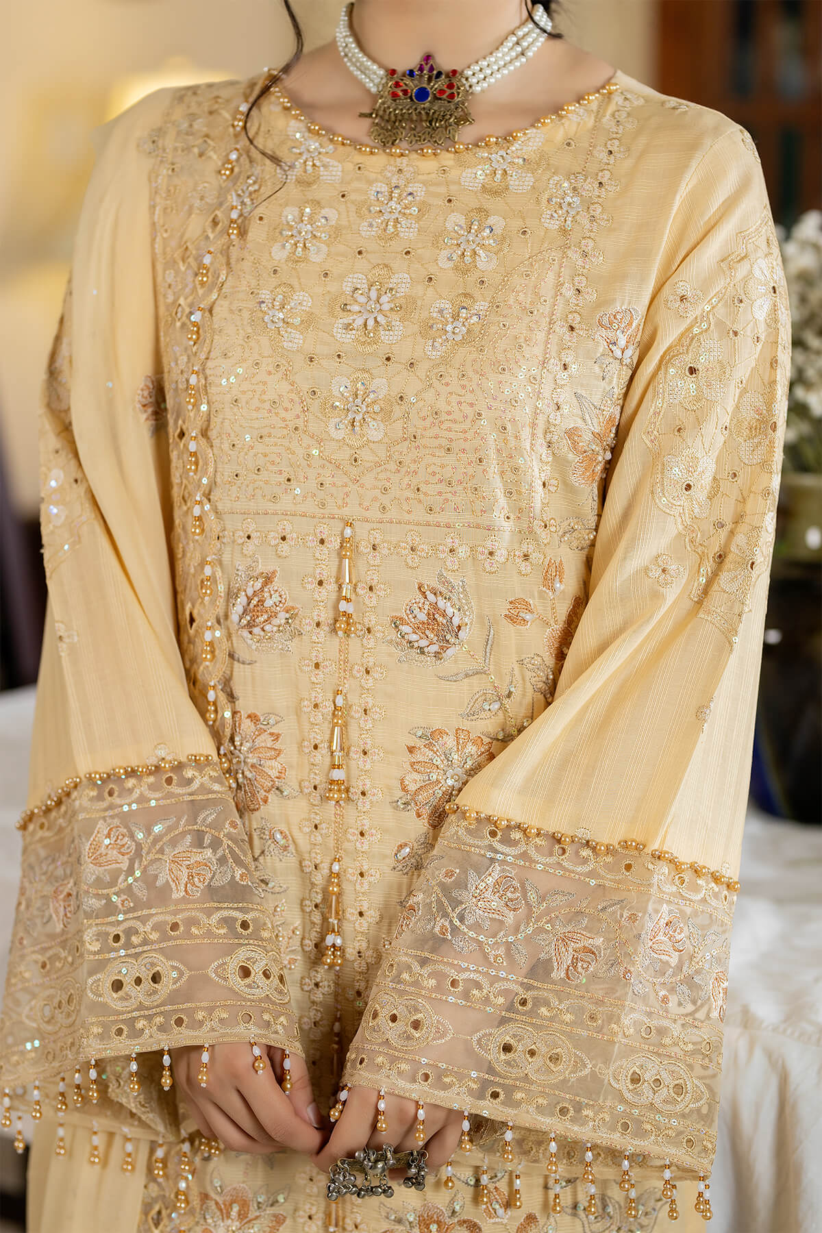Raeesa Premium | Kimora Lawn Collection | Kimora | HL-13 Zainab - Ladies Clothes - Maria Faisal