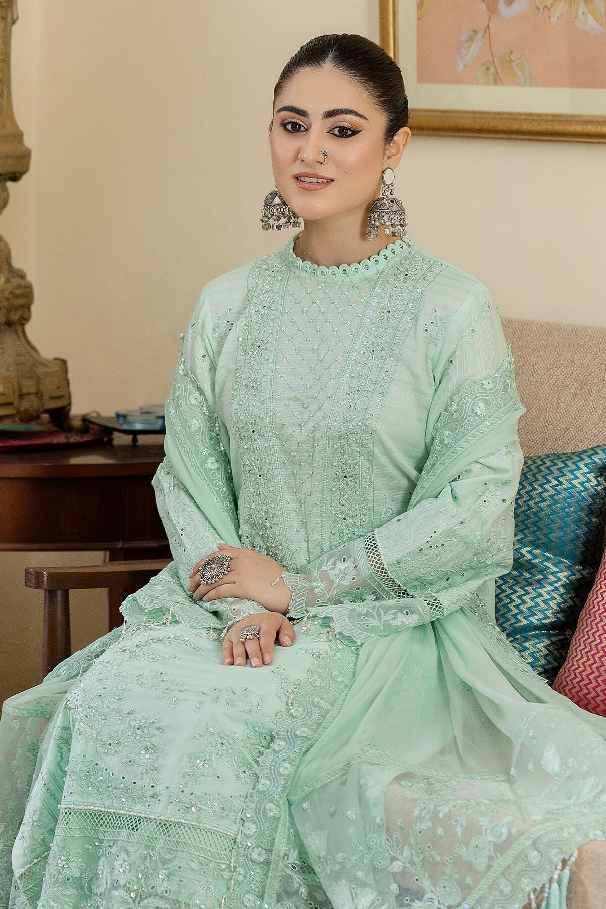 Raeesa Premium | Kimora Lawn Collection | Kimora | HL-15 Aysel - Ladies Clothes - Maria Faisal