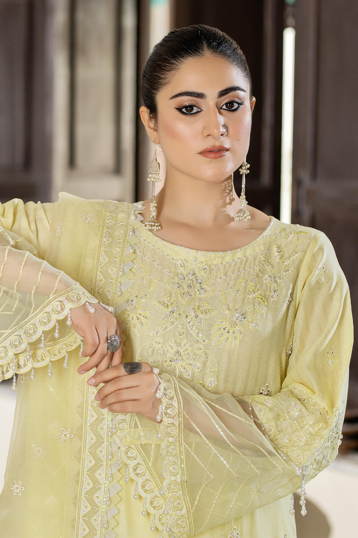 Raeesa Premium | Kimora Lawn Collection | Kimora | HL-20 Sunbul - Ladies Clothes - Maria Faisal