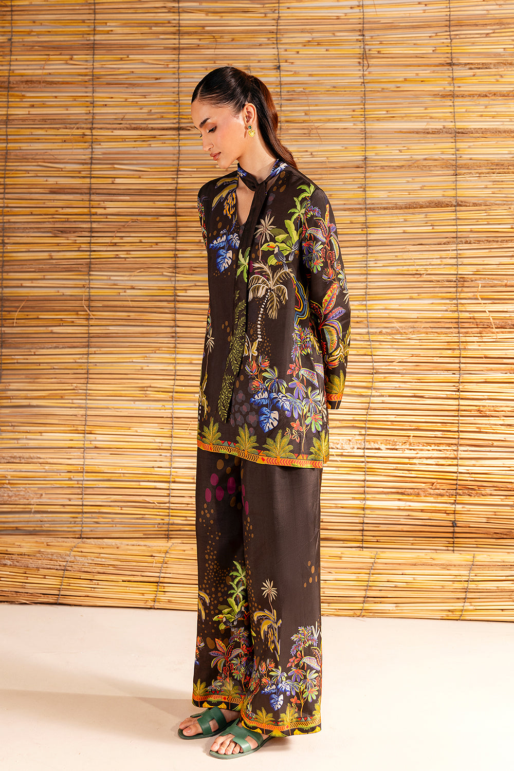 Saira Rizwan | Silk Coords 25 | COCONUT CRUSH - SRSP-25-02 - Formal Wear - available at Maria Faisal in UK and USA