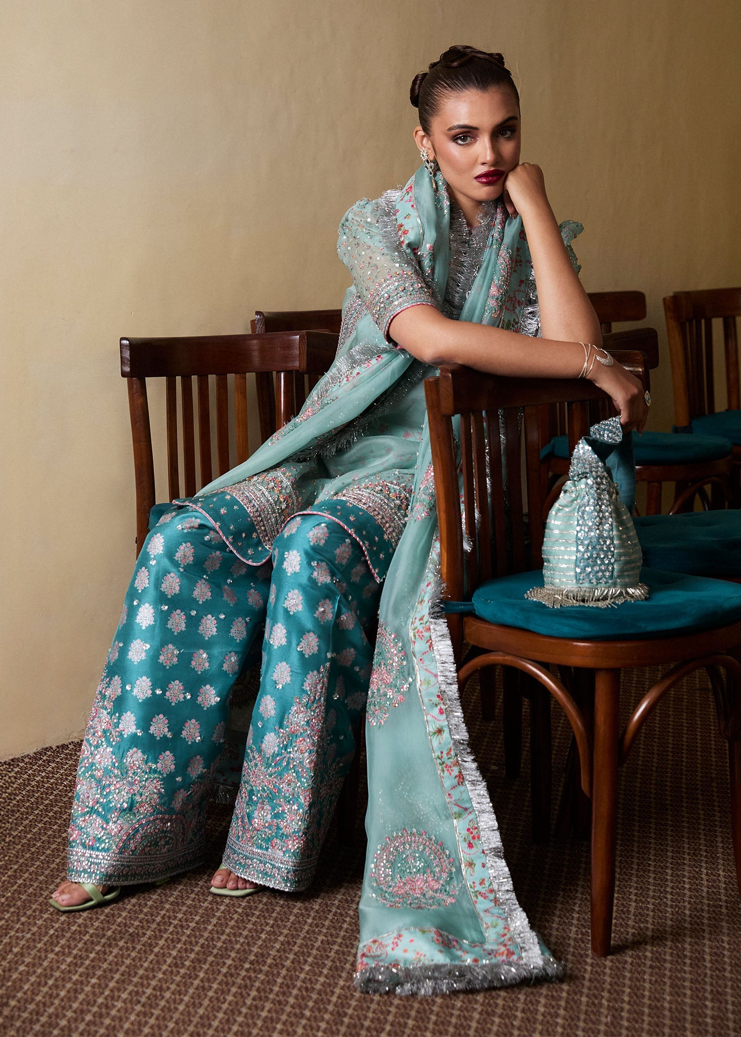 Hussain Rehar | SS Luxury Pret 25 | Artes by Maria Faisal - Registered Vendor of : Hussain Rehar - type : Ladies Clothes - 100% original wedding dresses