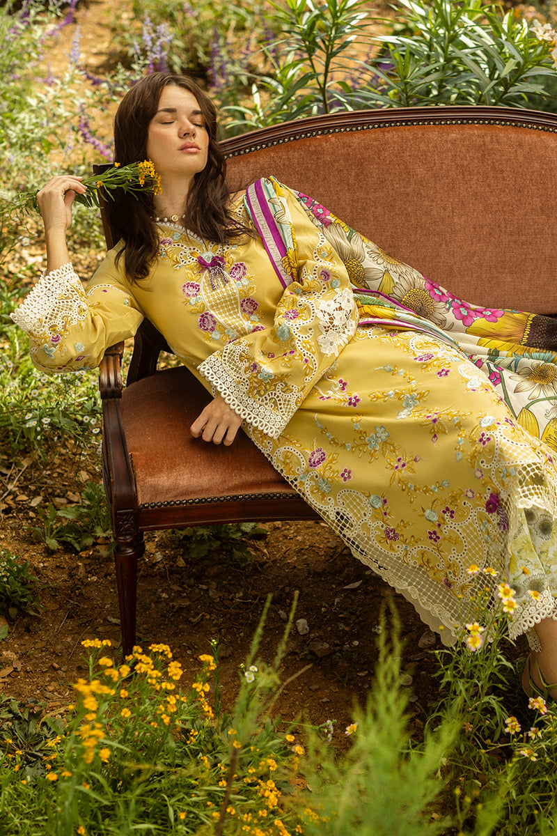 Mushq | Secret Garden Hemline 25 | Faded Sunflower by Maria Faisal - Registered Vendor of : Mushq - type : Ladies Clothes - 100% original wedding dresses