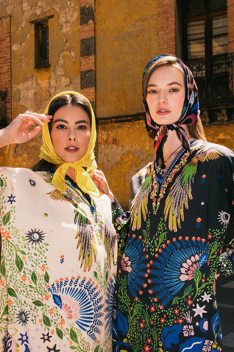 Mushq | La Dolce Hemline Prints 25 | Magnolias by Maria Faisal - Registered Vendor of : Mushq - type : Ladies Clothes - 100% original wedding dresses