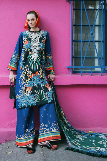 Mushq | La Dolce Hemline Prints 25 | Life of Irises - Ladies Clothes - Maria Faisal