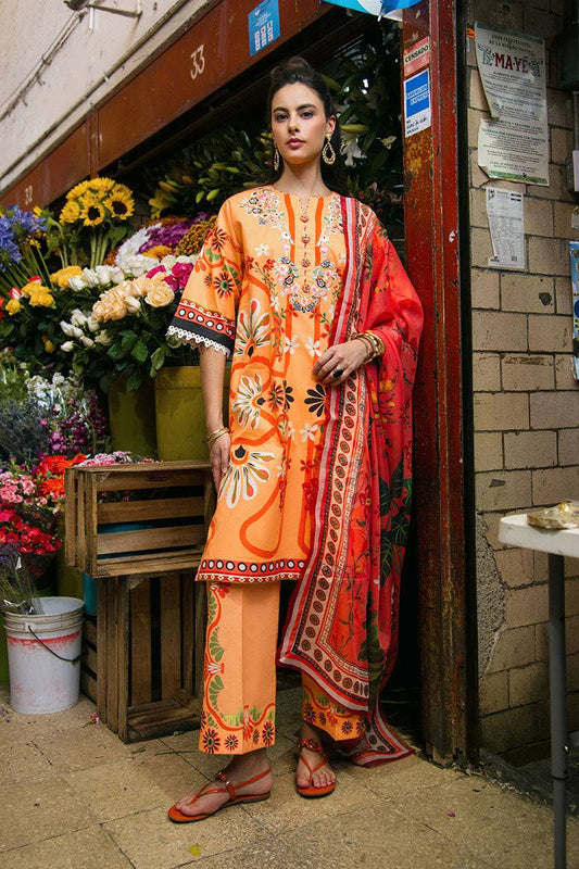 Mushq | La Dolce Hemline Prints 25 | Doves of Garden by Maria Faisal - Registered Vendor of : Mushq - type : Ladies Clothes - 100% original wedding dresses