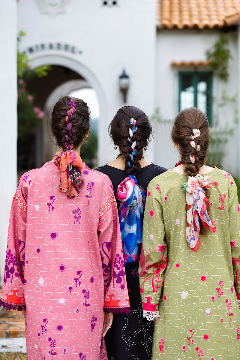 Mushq | Mirasol Printed Cambric | Coral Mar - Ladies Clothes - Maria Faisal