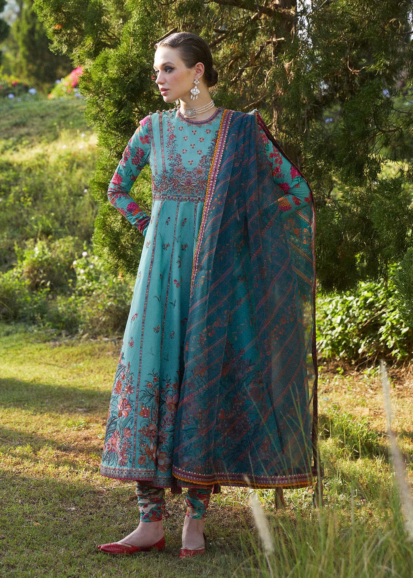 Hussain Rehar | Zaiba-Eid Lawn Collection24 | Jheel - Waniyas
