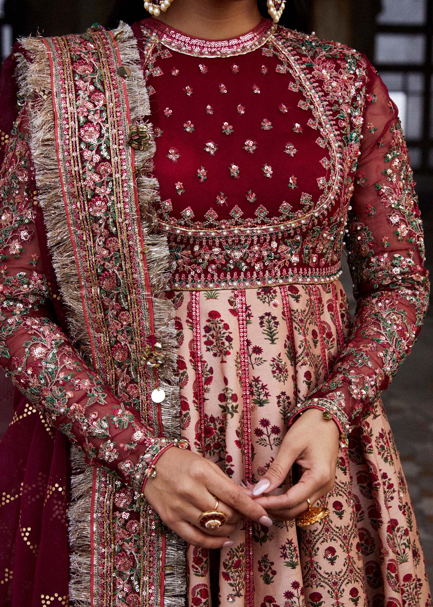 Hussain Rehar | Luxury Festive FW/24 | Alta - Wedding Dress - Maria Faisal