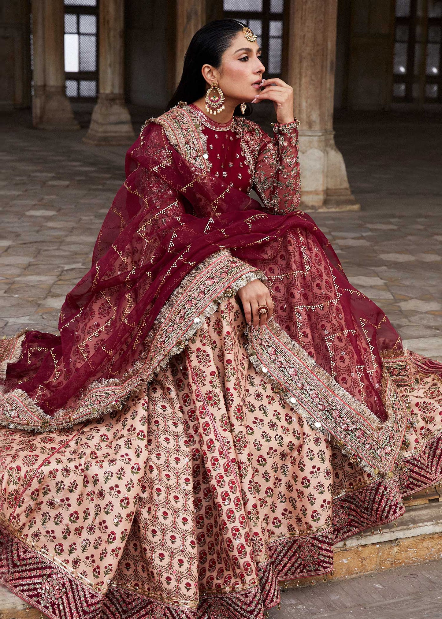 Hussain Rehar | Luxury Festive FW/24 | Alta - Wedding Dress - Maria Faisal