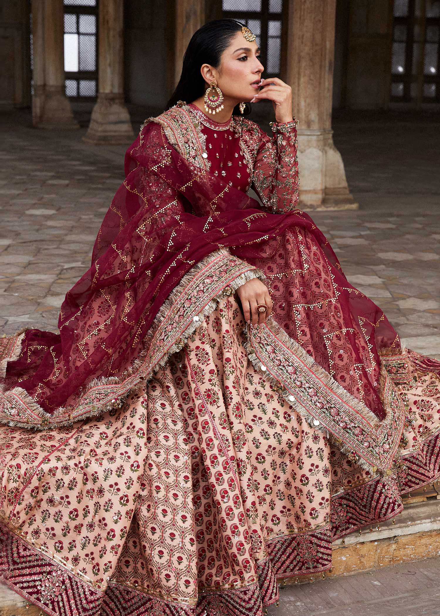 Hussain Rehar | Luxury Festive FW/24 | Alta - Wedding Dress - Maria Faisal