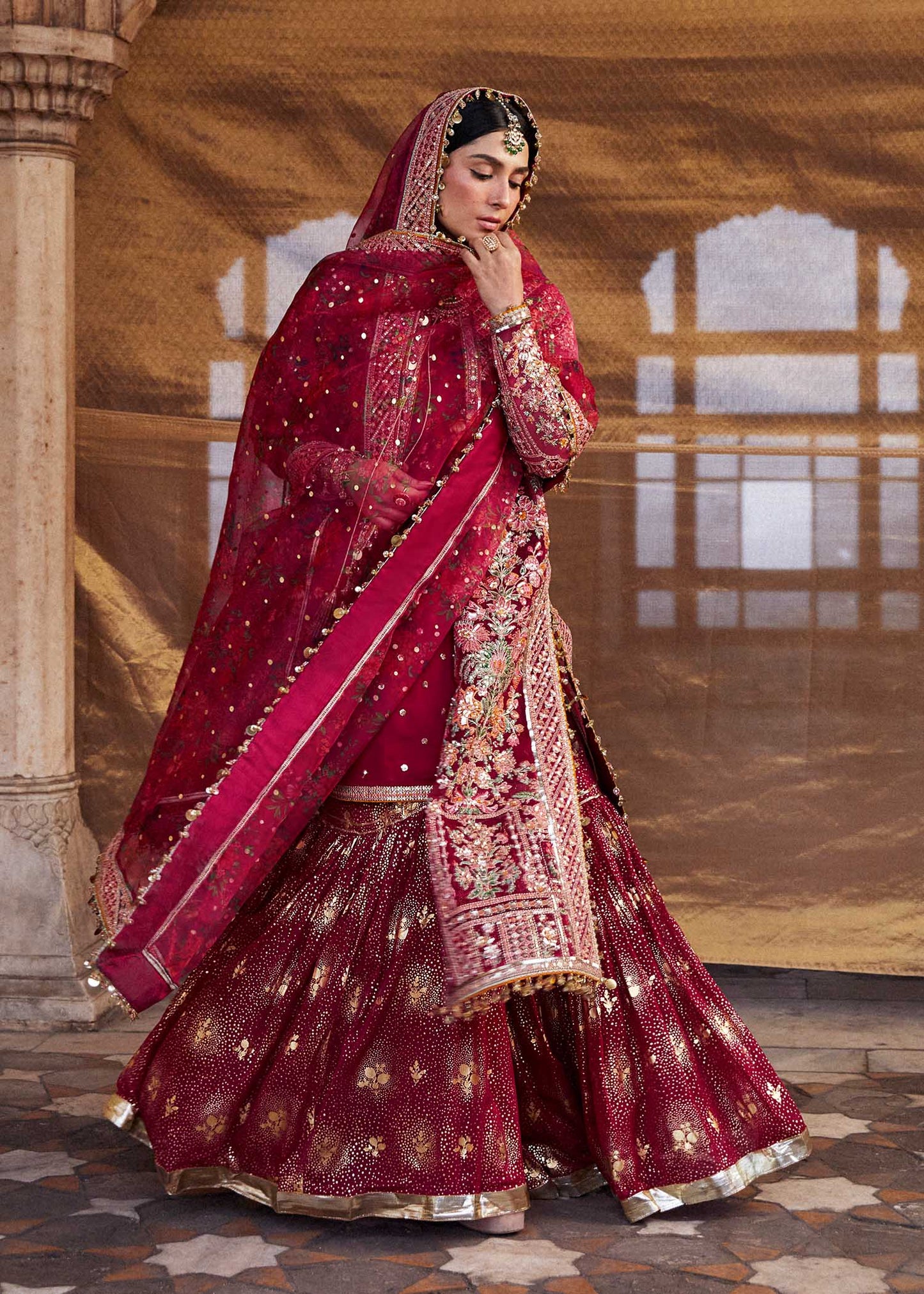 Hussain Rehar | Luxury Festive FW/24 | Gulal - Wedding Dress - Maria Faisal