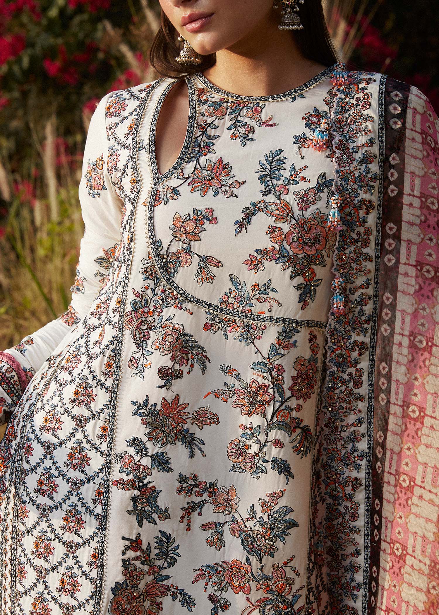 Hussain Rehar | Eid Luxury Lawn SS/24 | Elara - Waniyas