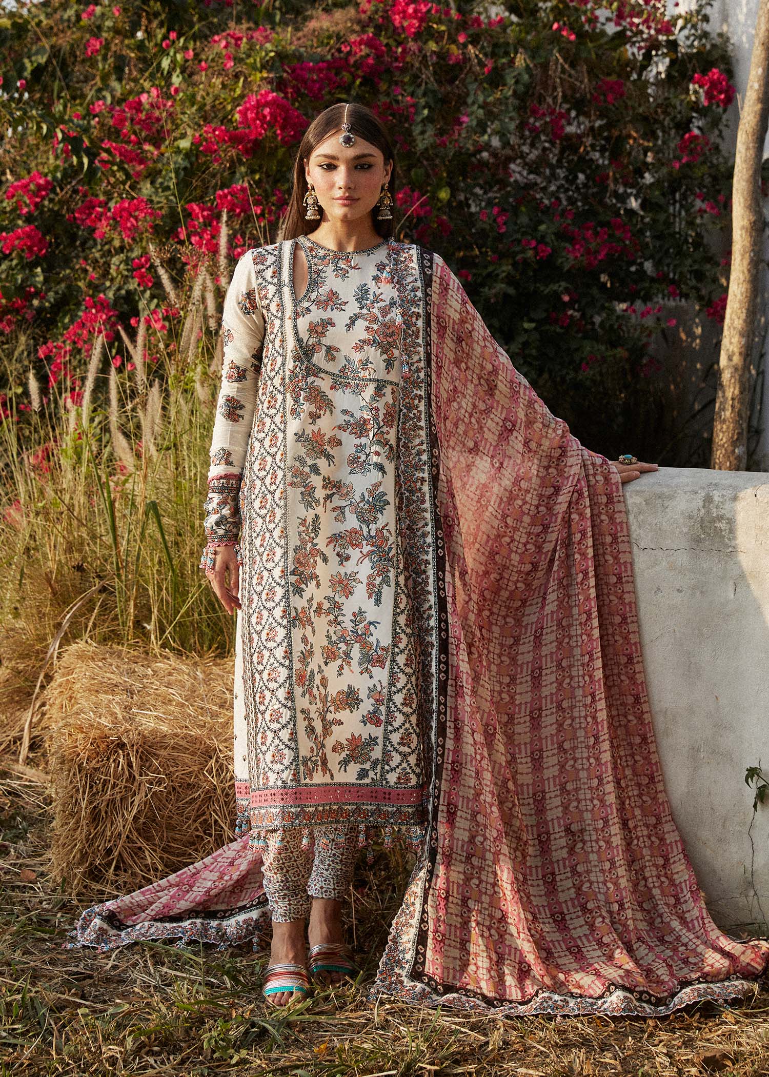 Hussain Rehar | Eid Luxury Lawn SS/24 | Elara - Waniyas