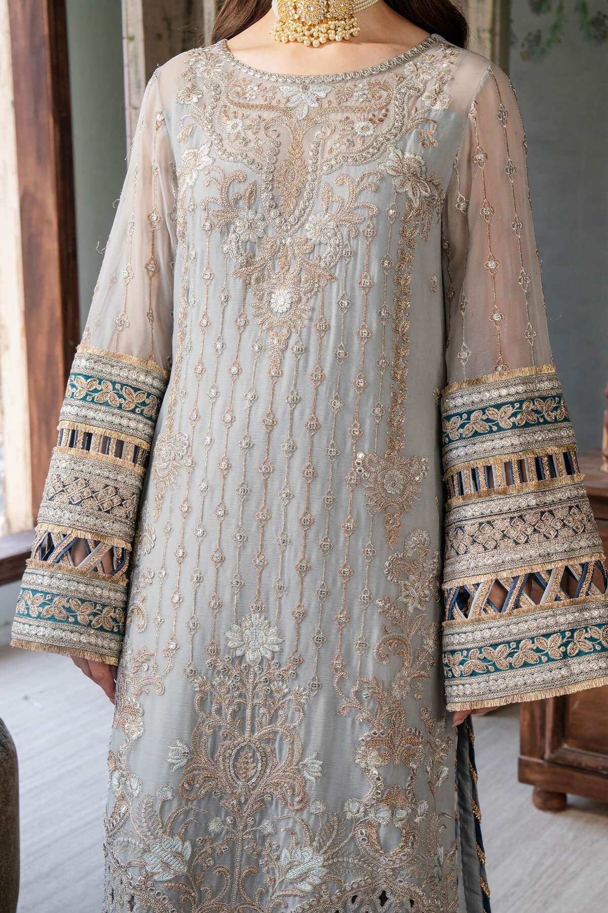 Imrozia Premium | Naina Chiffon | I-190 Rumman - Ladies Clothes - Maria Faisal