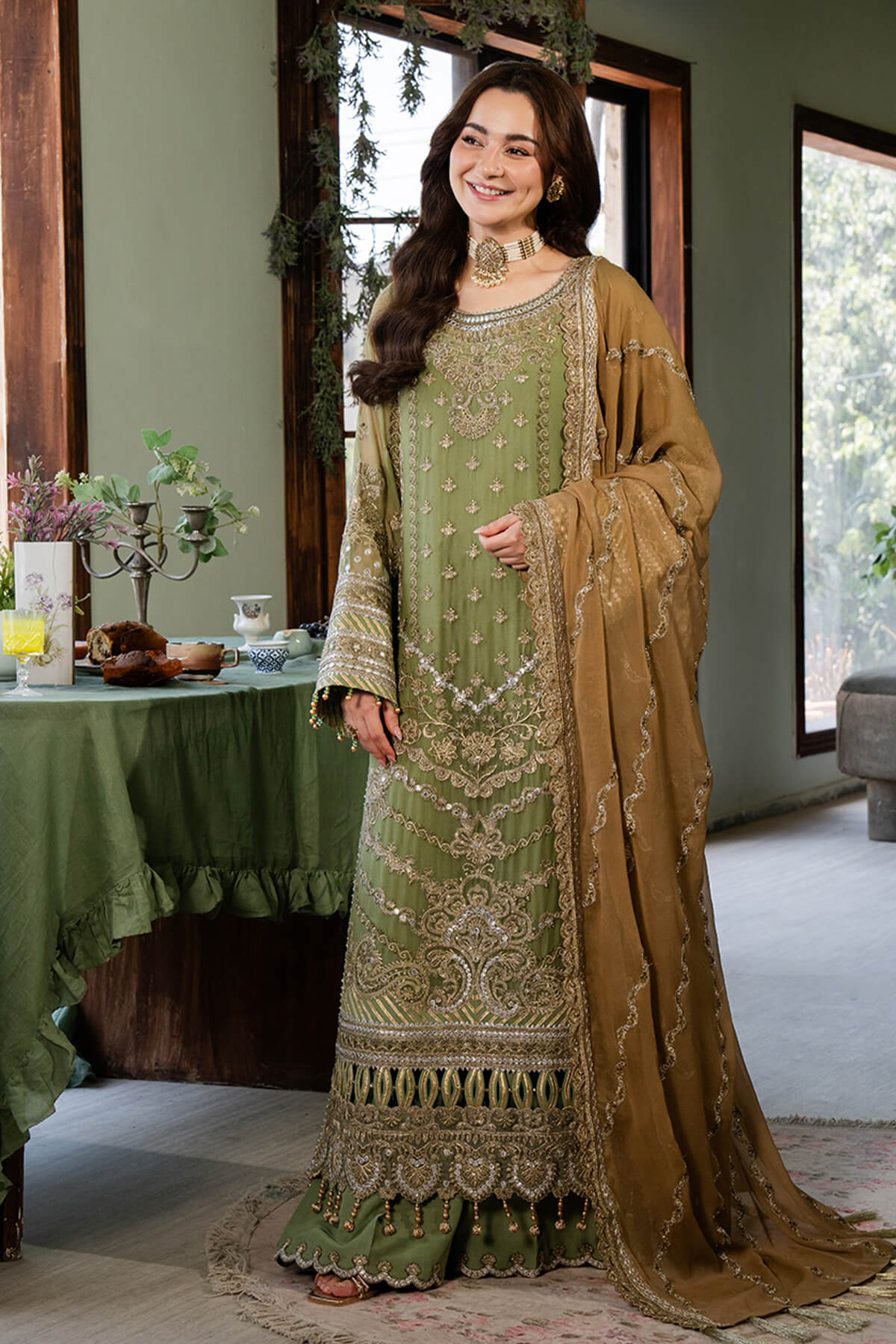 Imrozia Premium | Naina Chiffon | I-191 Aabia - Ladies Clothes - Maria Faisal