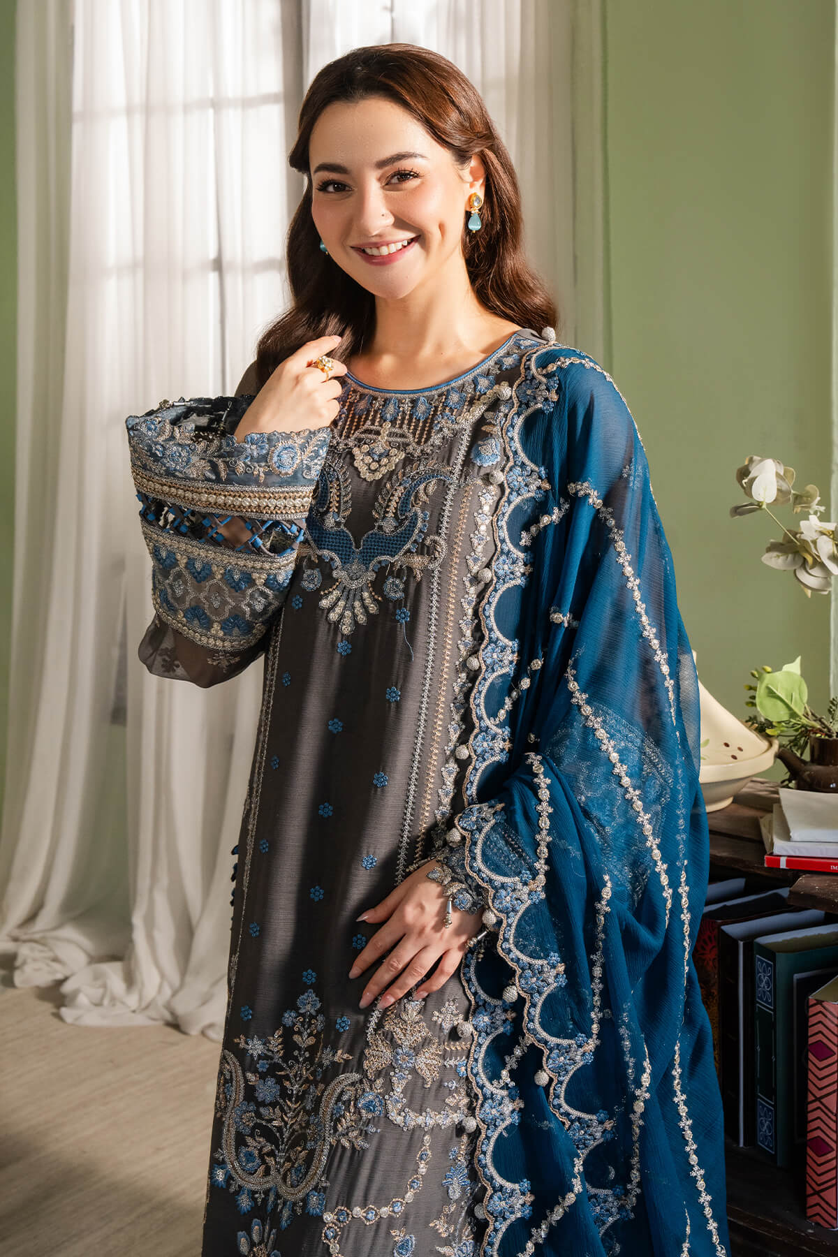 Imrozia Premium | Naina Chiffon | I-192 Nazaha - Ladies Clothes - Maria Faisal