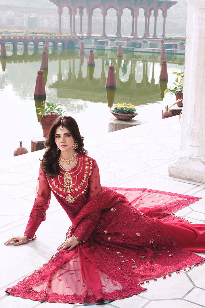 Imrozia Premium | Sajal Bridals | I-263 Ishq - Bridal Dress - available at Maria Faisal in UK and USA.