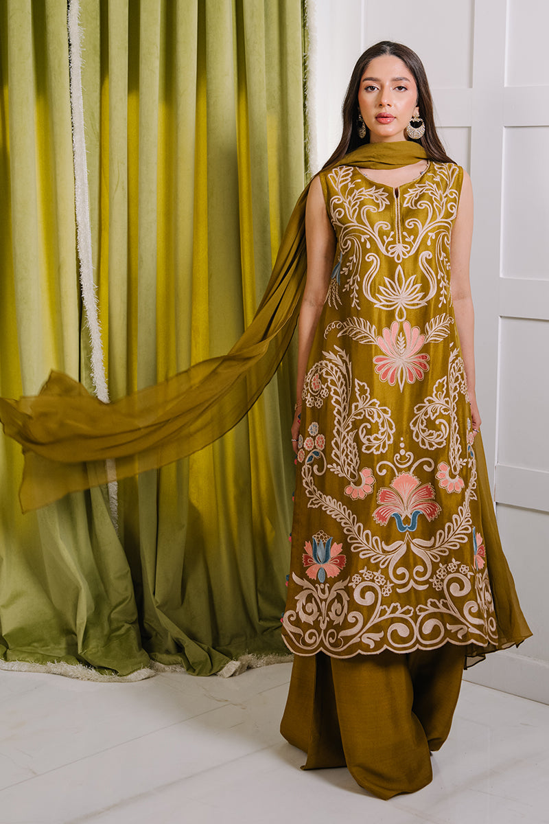 Mina Hasan | Signature Pret | La Boheme - Luxury Dress - available at Maria Faisal in UK and USA.