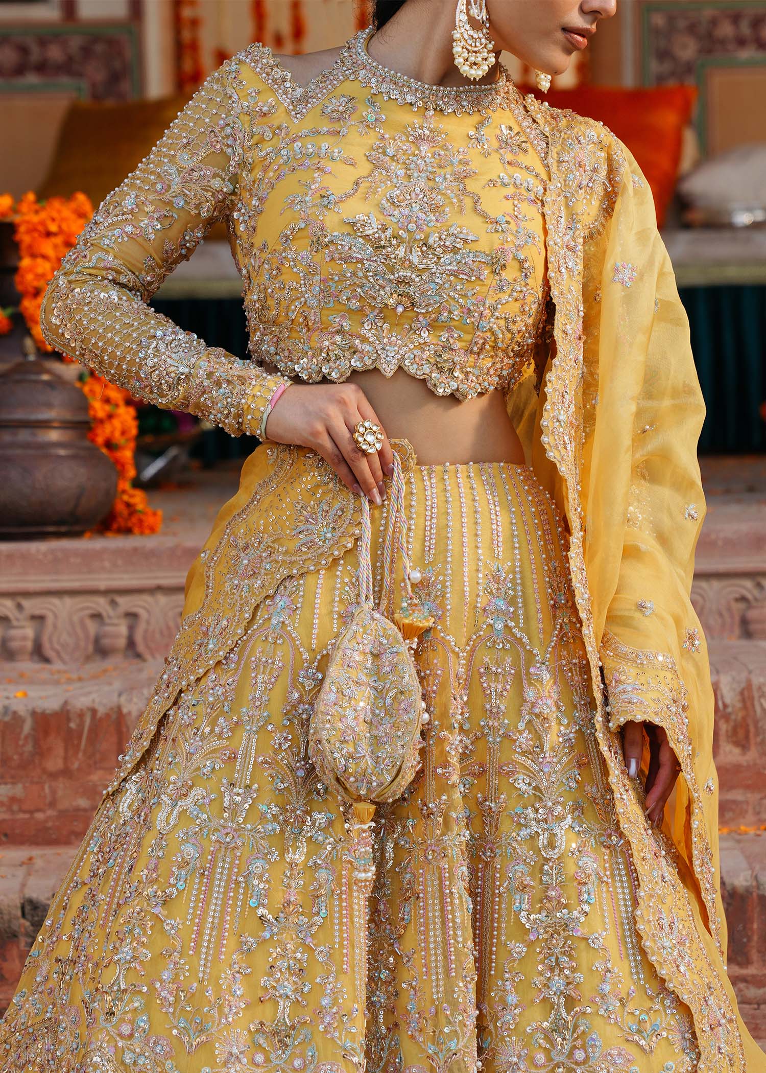 Kanwal Malik | Sajni Wedding Festive | KHIRAD - Wedding Dress - available at Maria Faisal in UK and USA.