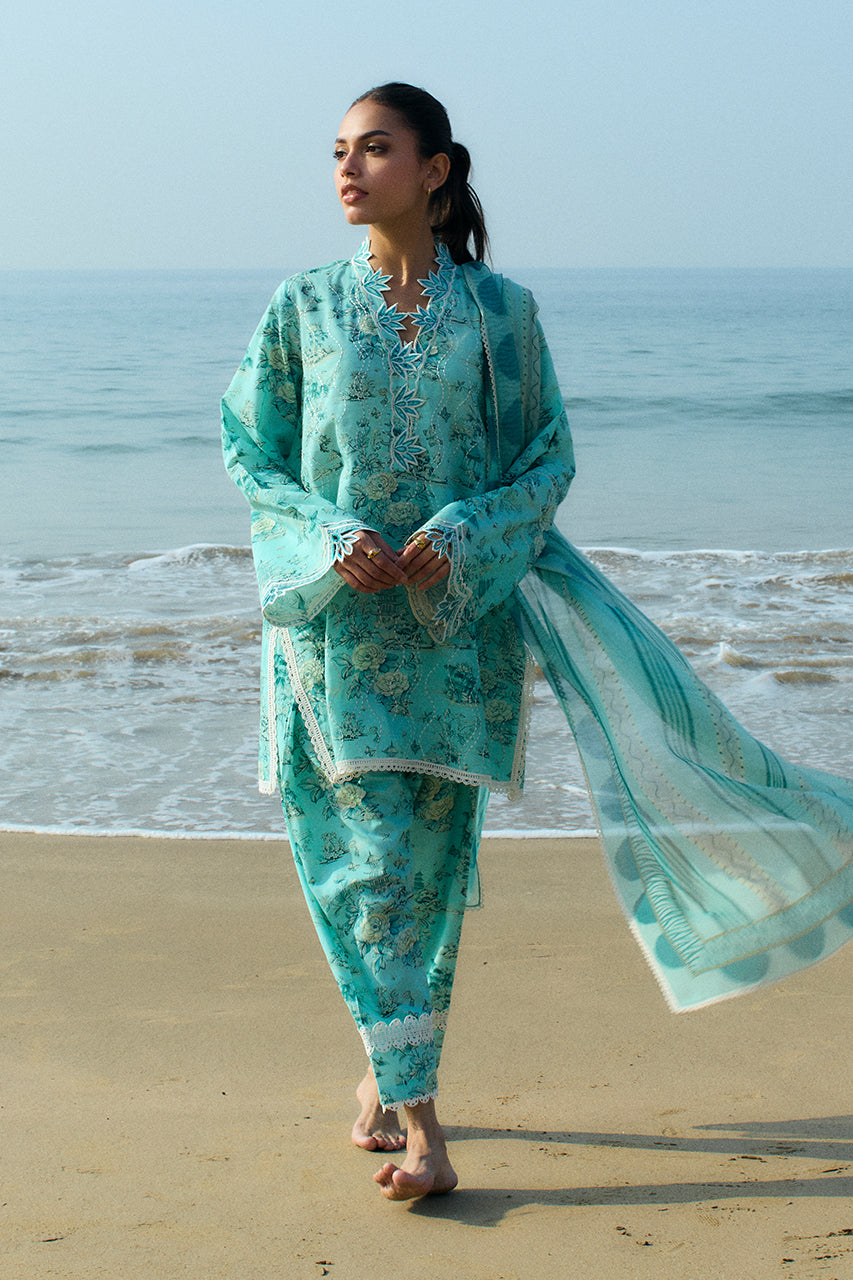 Sania Maskatiya | Luxury Lawn 25 | Myra (B) - Ladies Clothes - Maria Faisal