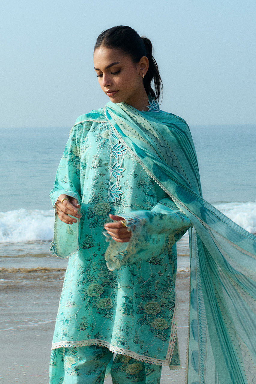 Sania Maskatiya | Luxury Lawn 25 | Myra (B) - Ladies Clothes - Maria Faisal