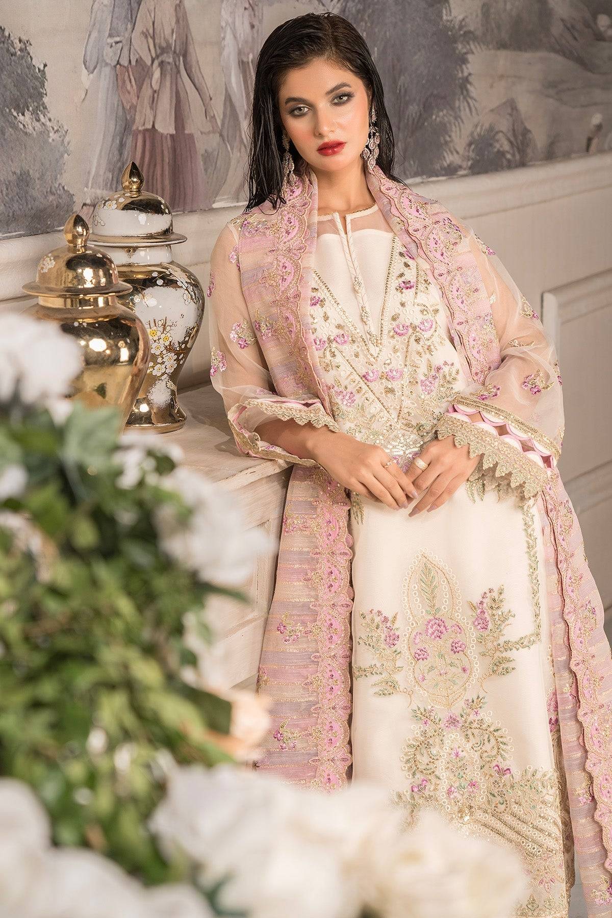 Imrozia Premium | Dilkash Formals | IP-108 Saanjh by Maria Faisal - Registered Vendor of : Imrozia Premium - type : Ladies Clothes - 100% original wedding dresses