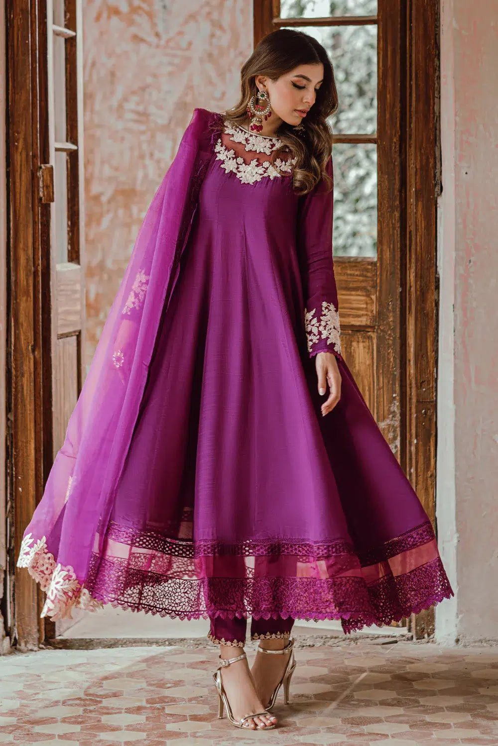 Azure | Embroidered Formals | Imperial Plum - Formal
