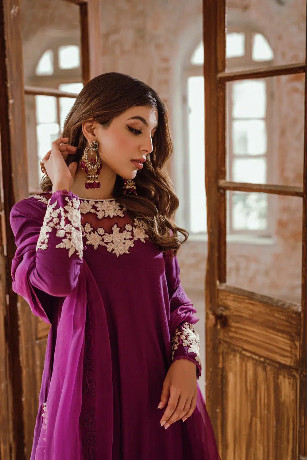 Azure | Embroidered Formals | Imperial Plum - Formal