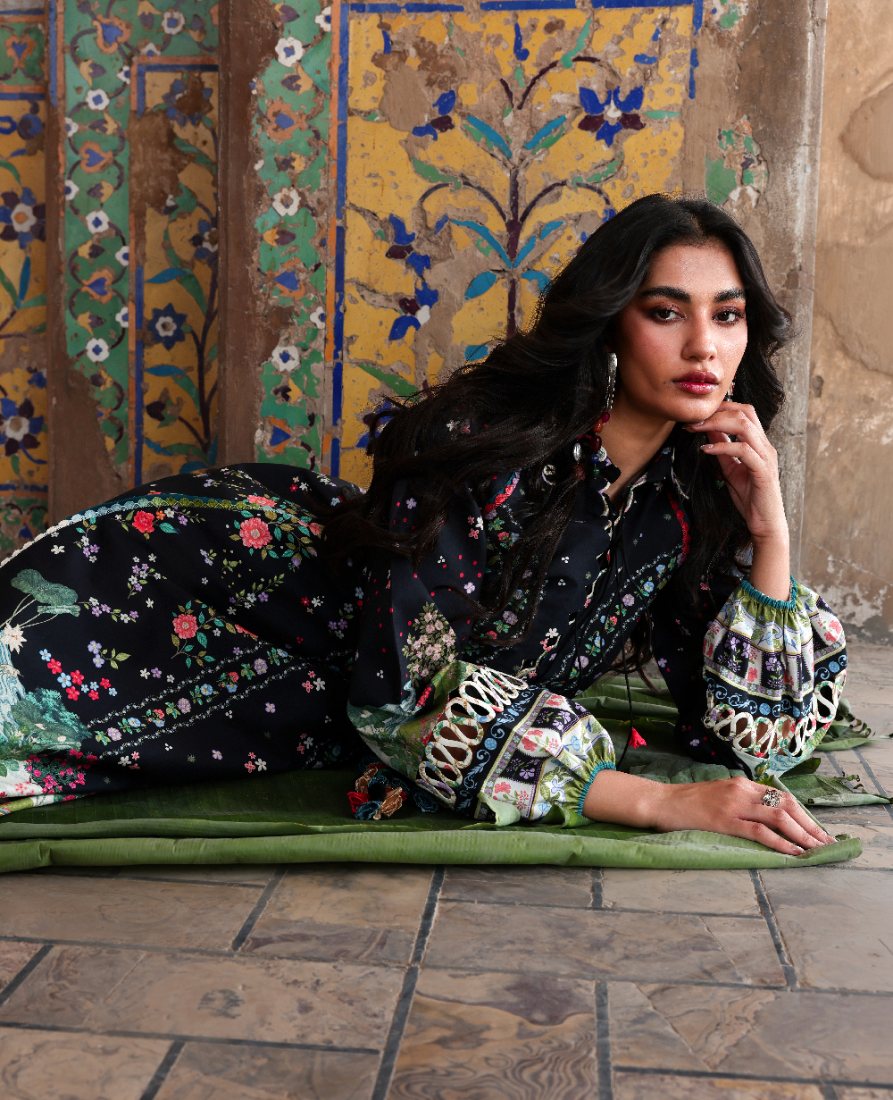 Republic Womenswear | Neoma Summer Prints 26 | Inaya - Luxury Dress - available at Maria Faisal in UK and USA.