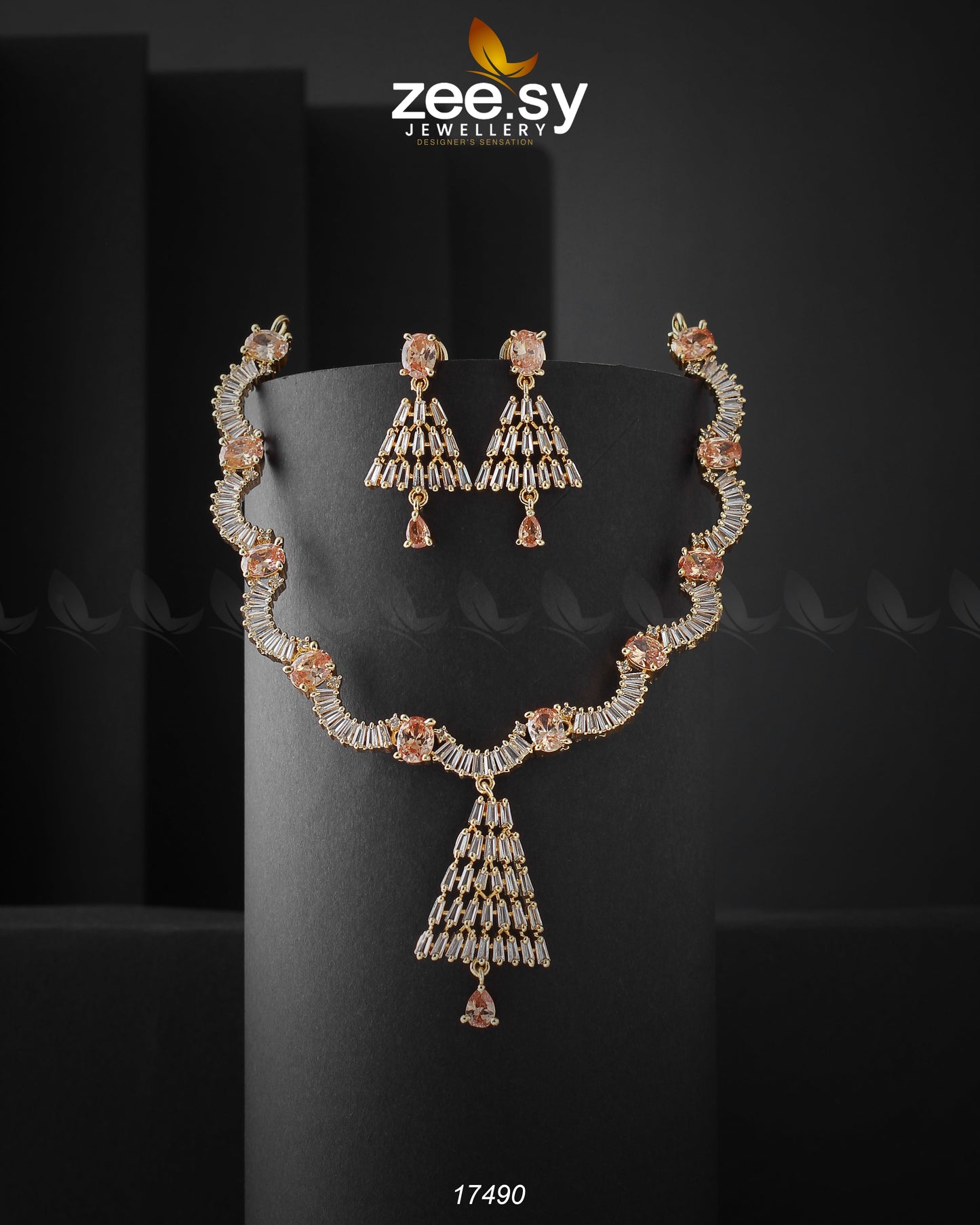 Italian Zircon Necklace - Necklace Sets
