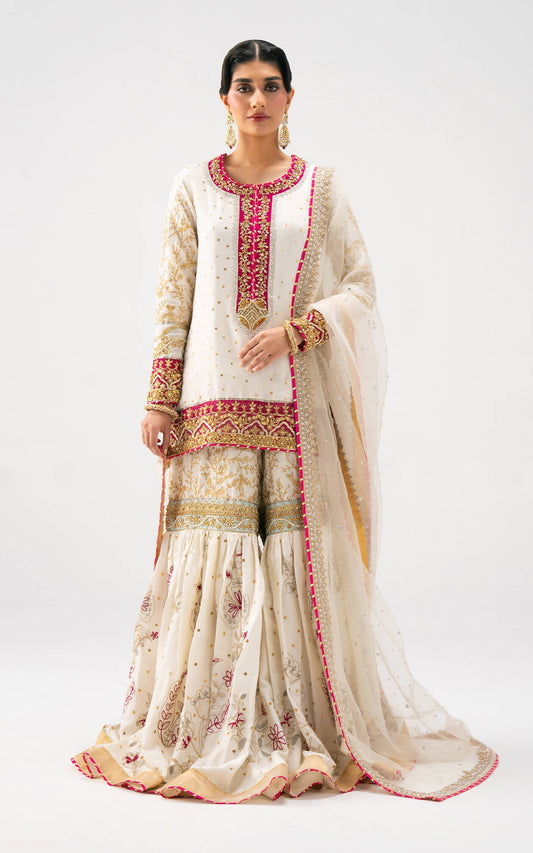 Asifa and Nabeel | Lyle Luxury Formals 25 | Ivory Radiance - Ladies Clothes - Maria Faisal