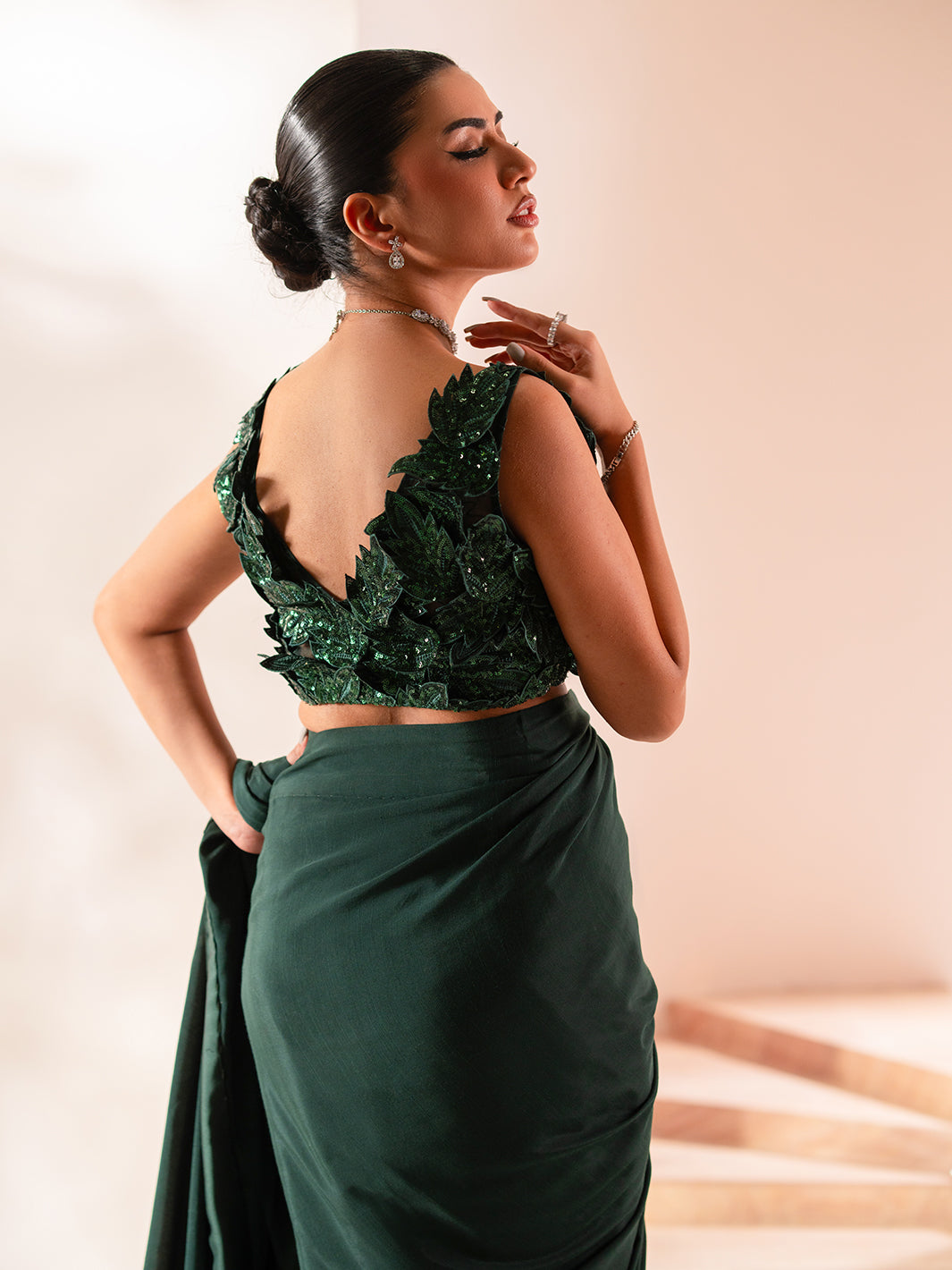 Izel | Stardust Luxury Collection | SLC-001 - Luxe - Designer Dress with Intricate embroidery and embellishments. Shop elegent wedding dress at Maria Faisal.