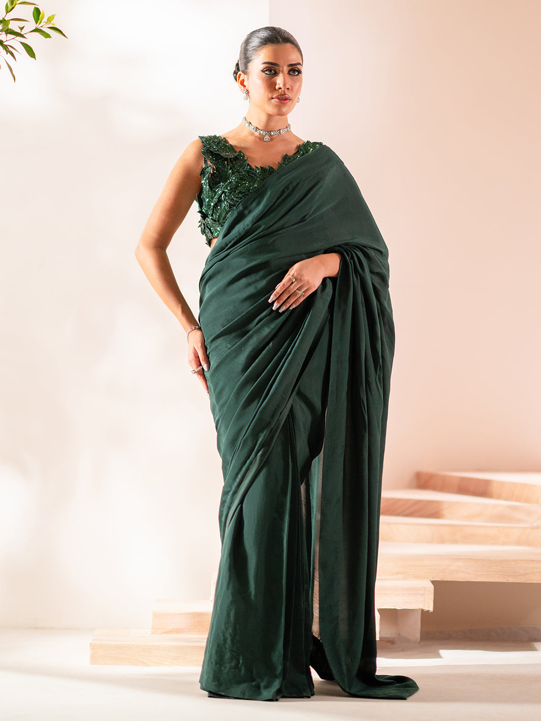 Izel | Stardust Luxury Collection | SLC-001 - Luxe - Designer Dress with Intricate embroidery and embellishments. Shop elegent wedding dress at Maria Faisal.