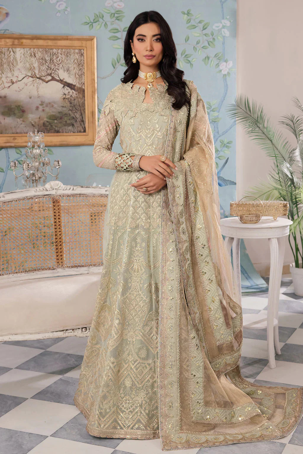 Iznik | Chinnon Chiffon | CC-33 QIANA - Ladies Clothes - Maria Faisal