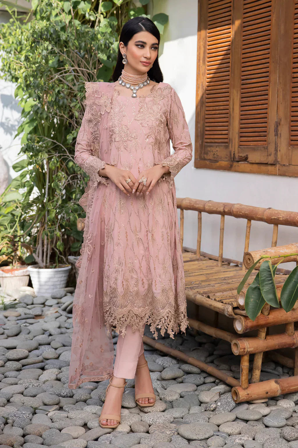 Iznik | Chinnon Chiffon | CC-22 ORIANA - Ladies Clothes - Maria Faisal