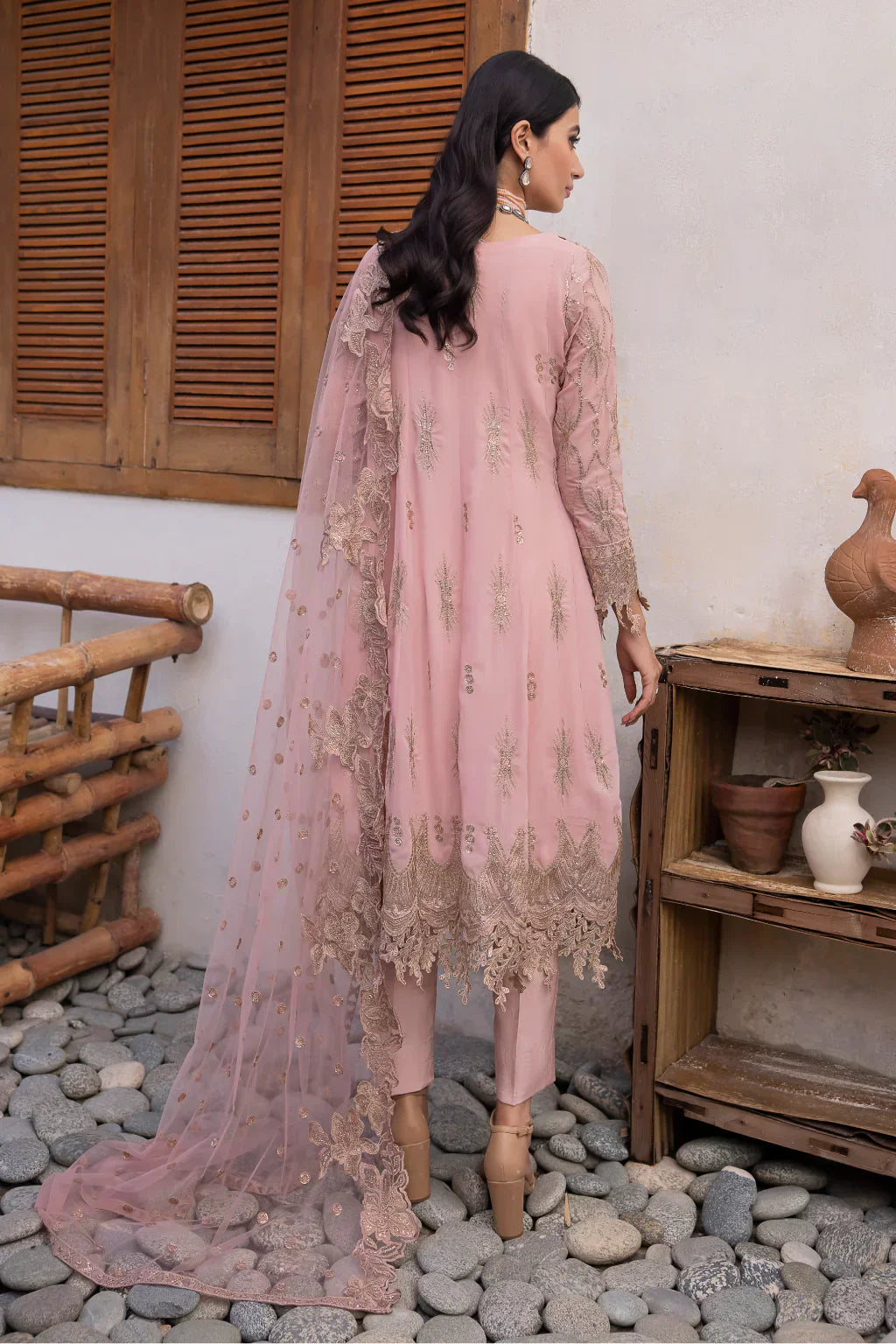 Iznik | Chinnon Chiffon | CC-22 ORIANA - Ladies Clothes - Maria Faisal