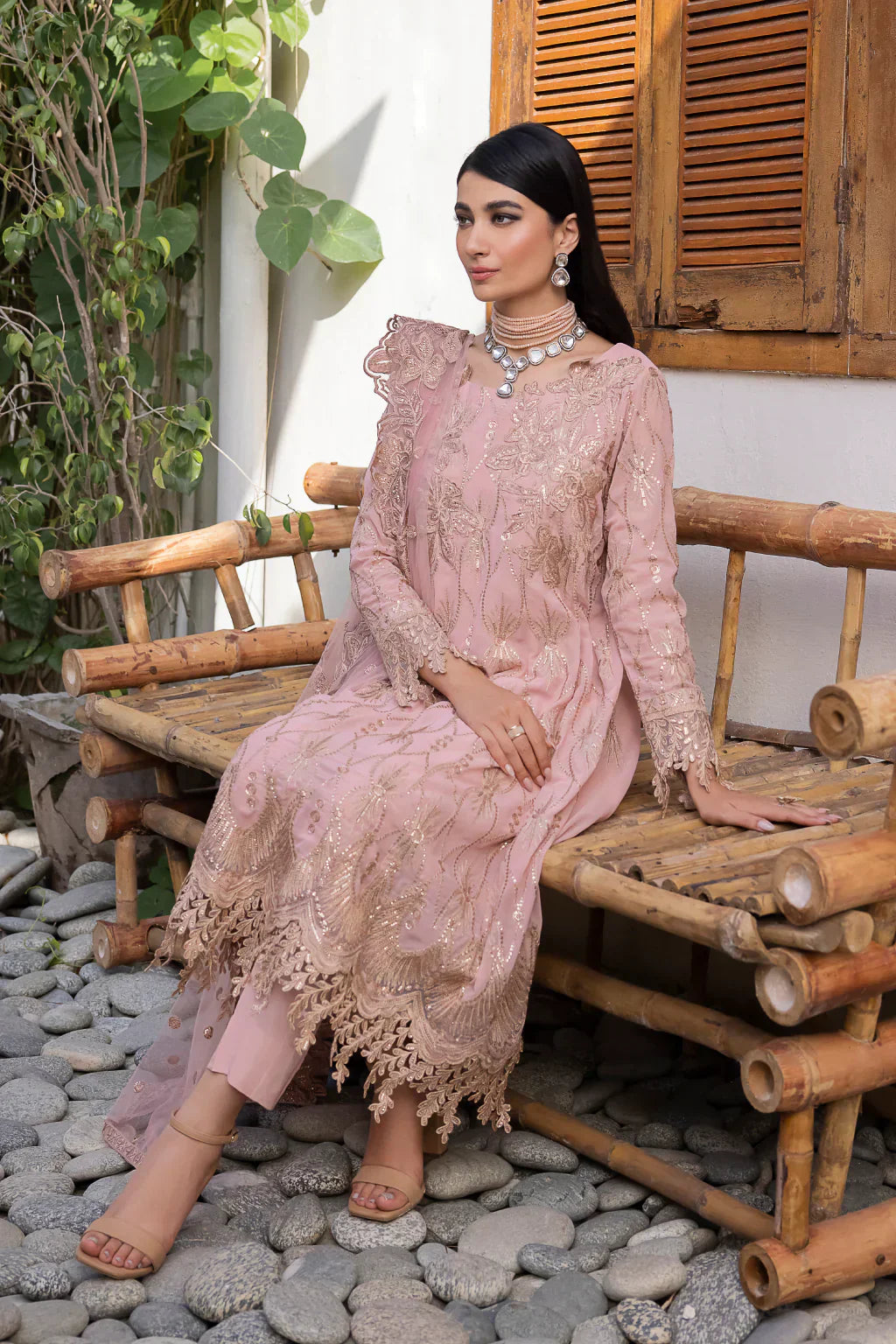 Iznik | Chinnon Chiffon | CC-22 ORIANA - Ladies Clothes - Maria Faisal