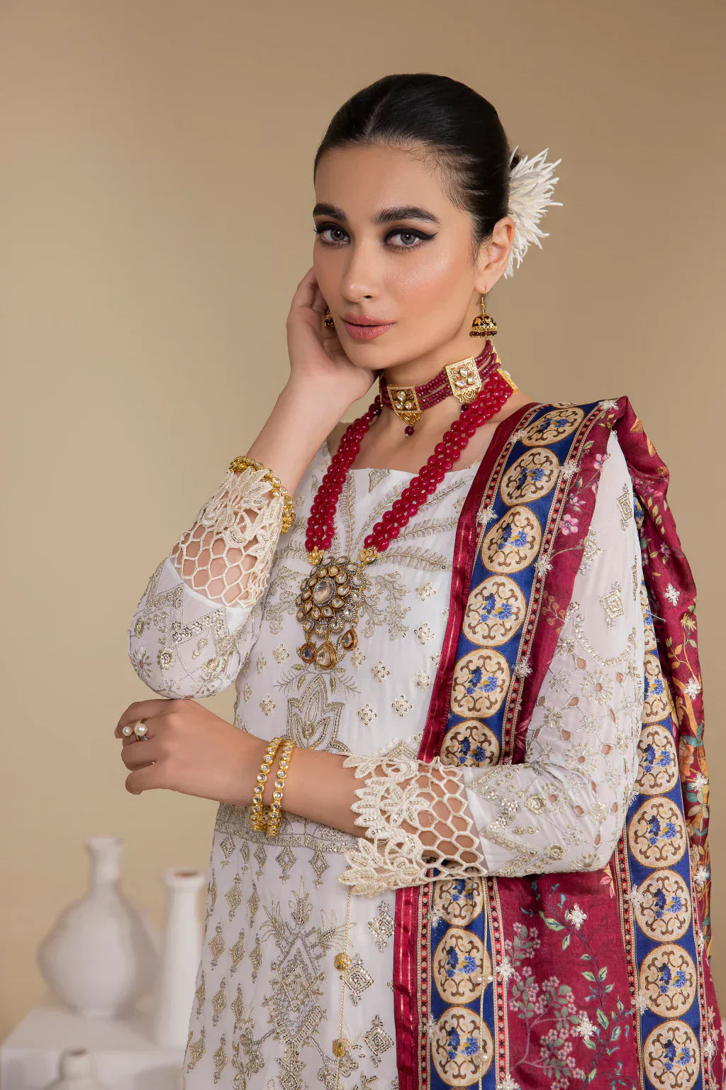 Iznik | Chinnon Chiffon | CC-24 BIANCA - Ladies Clothes - Maria Faisal