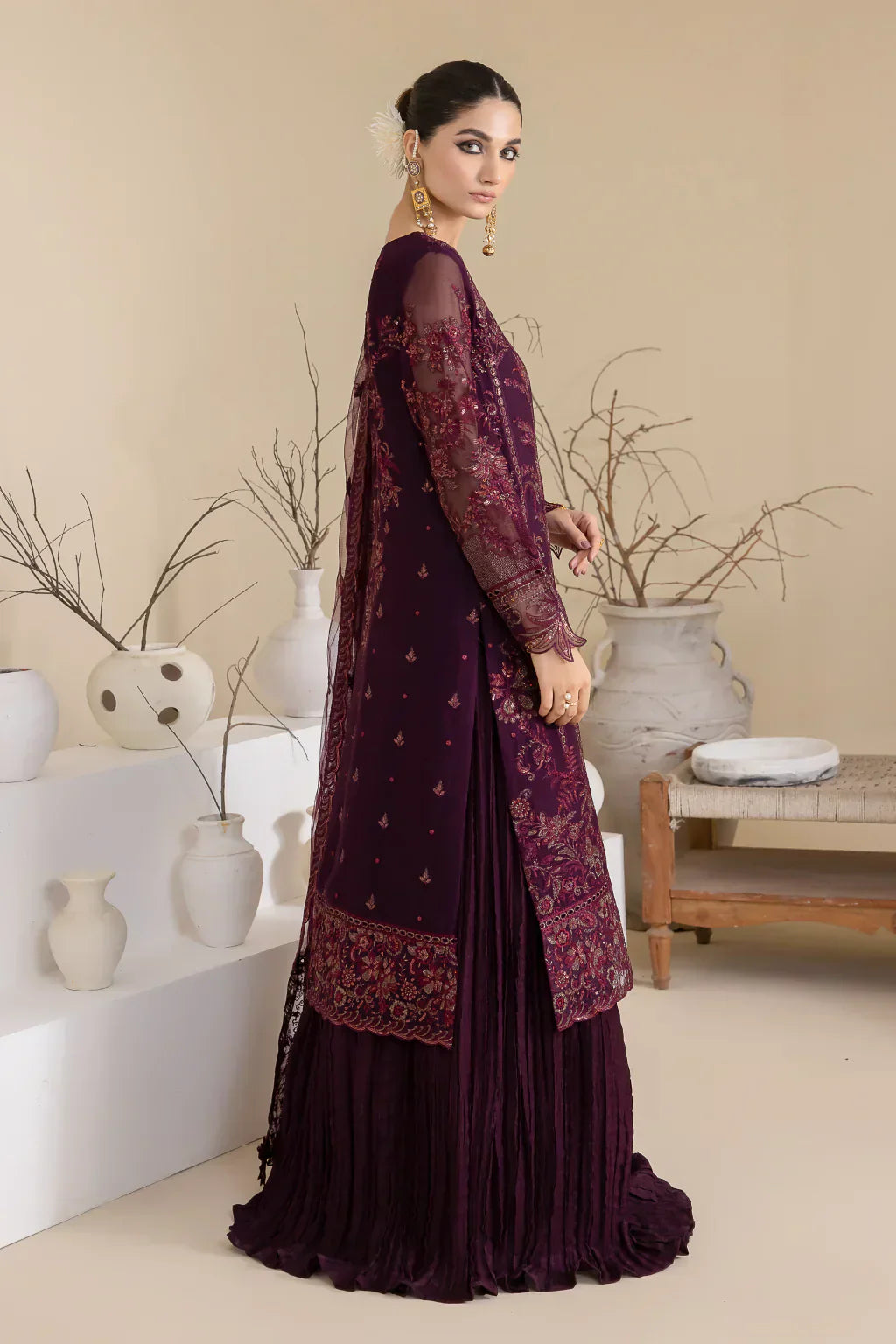 Iznik | Chinnon Chiffon | CC-28 KEEYA - Ladies Clothes - Maria Faisal