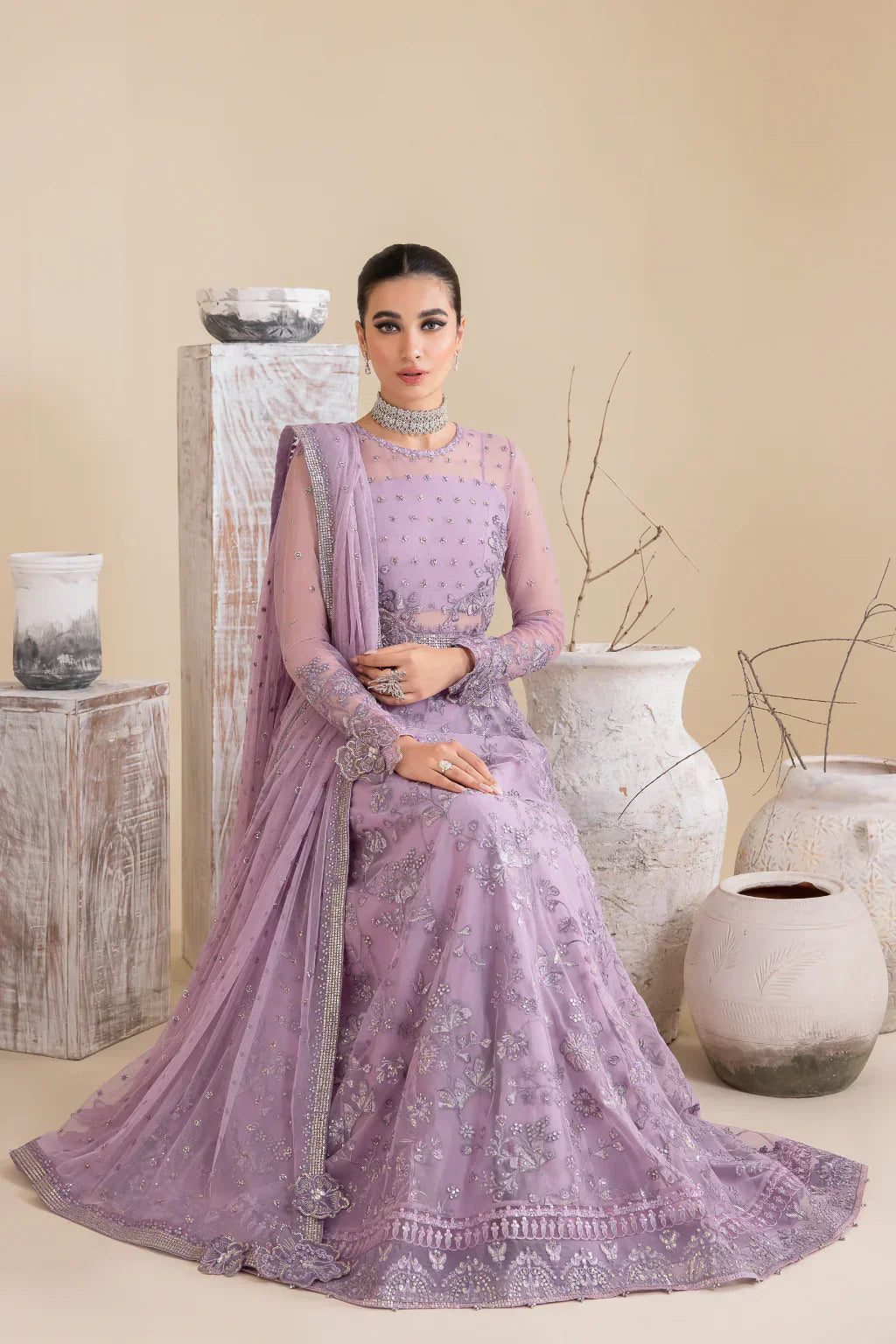 Iznik | Chinnon Chiffon | CC-25 REBECCA - Ladies Clothes - Maria Faisal