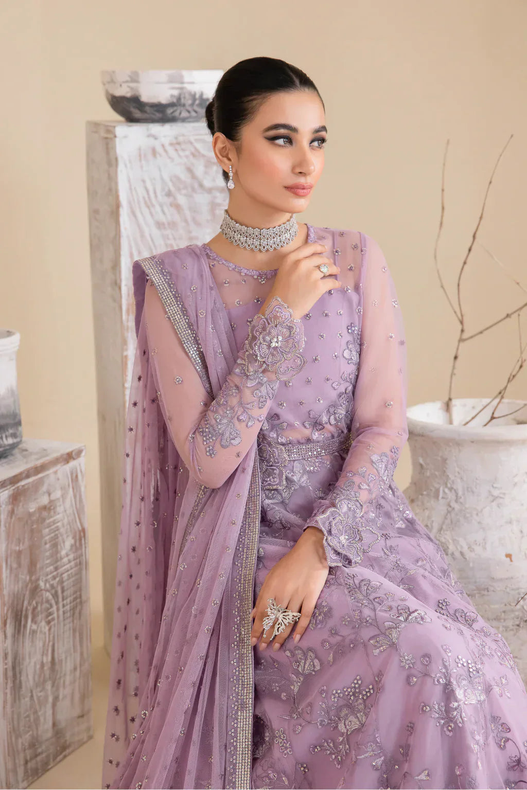 Iznik | Chinnon Chiffon | CC-25 REBECCA - Ladies Clothes - Maria Faisal