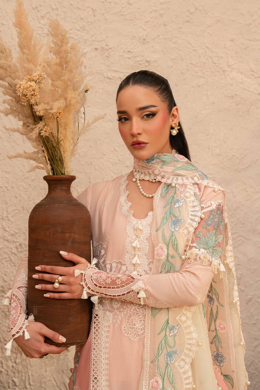 Saira Rizwan | Luxury Lawn 25 | FREYA-SRL25-09 by Maria Faisal - Registered Vendor of : Saira Rizwan - type : Ladies Clothes - 100% original wedding dresses