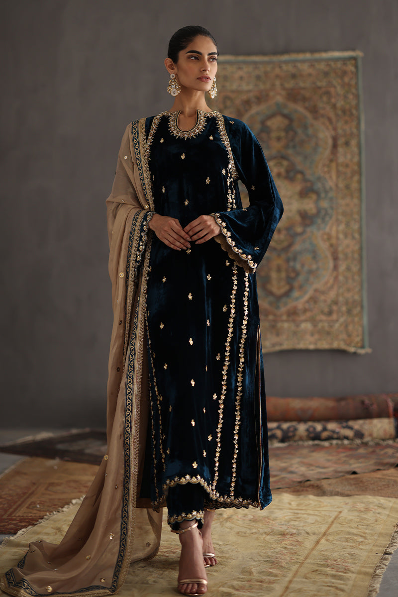 Sana Abbas | Velvet Formals | JOLINE - Ladies Clothes - Maria Faisal