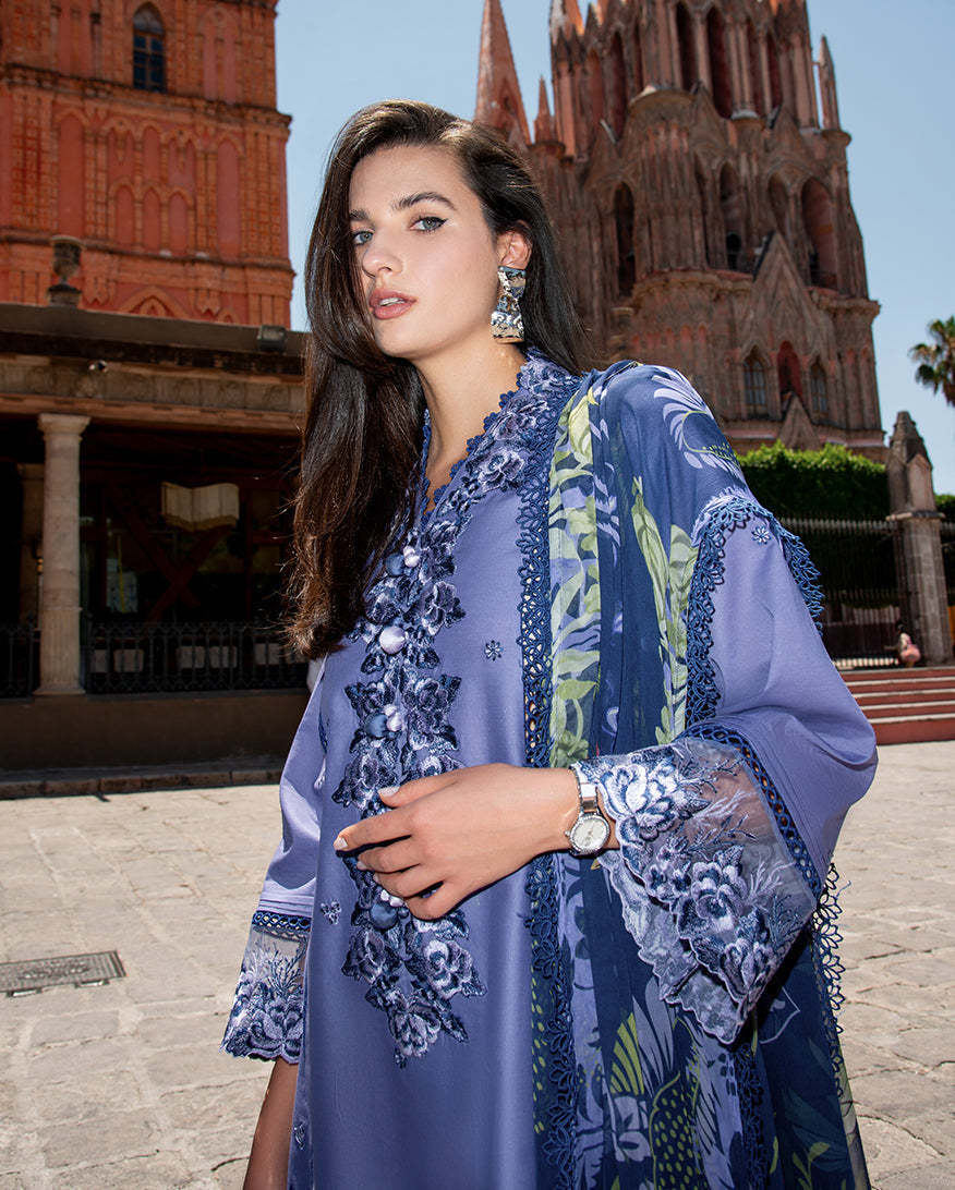Mushq | Odyssey Lawn 26 | Juana - Luxury Dress - available at Maria Faisal in UK and USA.